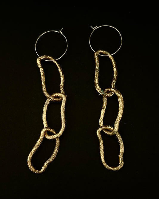 Boucles d'oreilles triple haricots